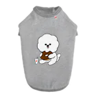 Reecha8のドーナツ好きの白モフちゃん Dog T-shirt