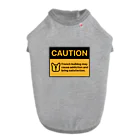 PISTACHIO FACTORYのCAUTION FRENCHIE ドッグTシャツ