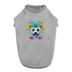 znbmsrrの花柄のポメラニアン犬と子犬。 女の子と男の子への美しい贈り物。 Dog T-shirt