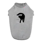 小鳥と映画館の黒猫たんのおちりが堪能出来る権利の付与 黒ロゴ Dog T-shirt