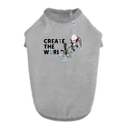 mocchi’s workshopのCREATE THE WORLD ドッグTシャツ