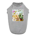 meke flowersのレモンイエローとアップルグリーン　ローズシリーズ Dog T-shirt