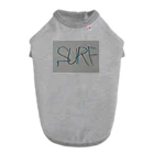 SURF810のSURF 文字(青影) ドッグTシャツ