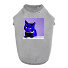 gatto solitario(物寂しげな猫)のネオンに染まった猫 ドッグTシャツ