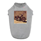 毎日がにゃんとも幸せ マサッチShopのレトロバイクドット ドッグTシャツ