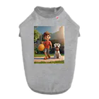 ワンダーワールド・ワンストップの男の子と愛らしいシュナウザー・ドッグ② Dog T-shirt