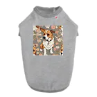 hamusutaroの絵画風犬 Dog T-shirt