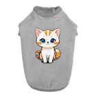 もふもふデザインストアのふんわり癒しのモフモフ猫 ドッグTシャツ