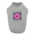 nene-cocoのpink flower  ドッグTシャツ