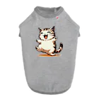 マッハSHOPのAI天風猫(笑顔1) ドッグTシャツ