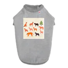 ZUZUKAMAのゆるくてかわいい動物の群れ Dog T-shirt