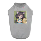 かわいい女の子とシュールな絵のねこ耳幼女 Dog T-shirt