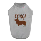 Corgi×Corgiのシルエットコーギー ドッグTシャツ