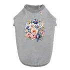 ファンシーTシャツ屋のパステルカラーの花束 ドッグTシャツ