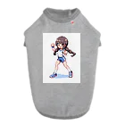 シロクマペンギンのドット絵体操服の女の子 ドッグTシャツ