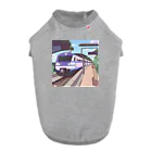 はまみるの軽快で洗練されたモダン鉄道 Dog T-shirt