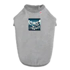 シロクロチャンネル　クロの冬山 ドッグTシャツ