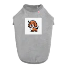 漫画風Tシャツのぶらうんふんど Dog T-shirt