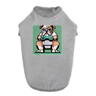 barisukaのゲーム中毒のブルドッグ Dog T-shirt