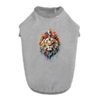 MirofuruDesignの抽象的なライオンスプラッシュTシャツ Dog T-shirt