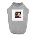 ほっと一息の癒しネコ ドッグTシャツ