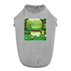 sajadのドット絵の中にホッコリ癒やされるふわふわのひよこが登場！ ドッグTシャツ