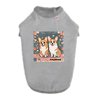 コーギーブレッド（もこもこーぎー）のコーギーズ Dog T-shirt