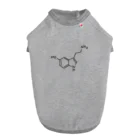 シンプルなケミカルたち。の精神安定 セロトニン（ブラック）Serotonin（Black） ドッグTシャツ