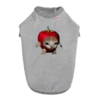 猫ミームショップのリンゴ猫 ドッグTシャツ