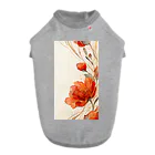 cute styleのlucky flower -red ドッグTシャツ