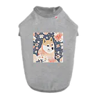 Grazing Wombatの日本画風、柴犬と桜２-Japanese-style painting of a Shiba Inu with cherry blossoms 2 Dog T-shirt