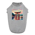 Pixel Art Goodsの厳島神社（pixel art） ドッグTシャツ