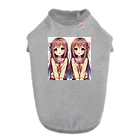 seigi2oo2の愛らしい可愛い双子の姉妹 ドッグTシャツ