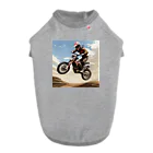 Bikers' Galleryのモトクロス ジャンプシーン アート オフロード バイク ドッグTシャツ