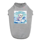 caa11052の氷の上にいる白熊 ドッグTシャツ