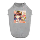 ピクセルパレットの可愛い女の子とお花10 Dog T-shirt