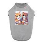 ウツボちゃんの可愛い猫姉妹 ドッグTシャツ
