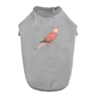 まめるりはことりのアキクサインコ　ピンク【まめるりはことり】 Dog T-shirt