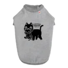 イラスト MONYAAT のやみねこ、ろっぽ ドッグTシャツ