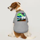 むめみの可愛いアイテムショップ⭐︎の北欧調の自然とオーロラのある景色 Dog T-shirt