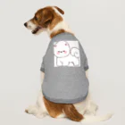キイロチャンのふわふわの白い犬 ドッグTシャツ