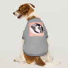 銀の時の寝ている猫のイラスト Dog T-shirt