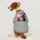 AQUAMETAVERSEのサングラスをかけた、かわいい犬 Marsa 106 Dog T-shirt