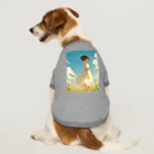 AQUAMETAVERSEのそよ風の中にいる女性　なでしこ1478 Dog T-shirt