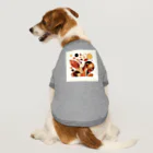 抽象画の世界の秋の落ち葉の抽象画 Dog T-shirt