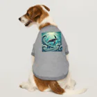 海の幸のウミガメと水流 Dog T-shirt