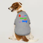 LalaHangeulのカラフルドットで接続詞　~ハングル学習者へ捧ぐ~ Dog T-shirt