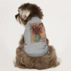 世界美術商店のトルコ石色の花瓶の花 /  The turquoise vase Dog T-shirt