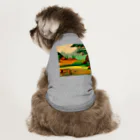 lallypipiのドット柄の世界「野生の王国」グッズ ドッグTシャツ