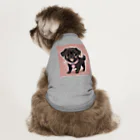 pug 89の黒パグ Dog T-shirt